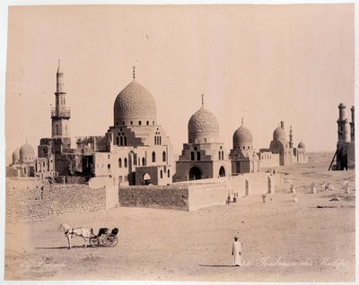 Ägypten: das Grab der Kalifen - Fotografie der Zangali-Brüder, Ende des 19. Jahrhunderts von Brothers Zangaki