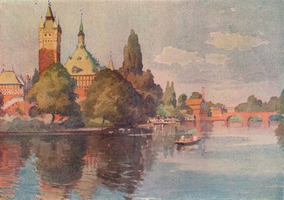 Das Shakespeare Memorial Theatre, Stratford On Avon, um 1905 von Buddig Anwylini Pughe