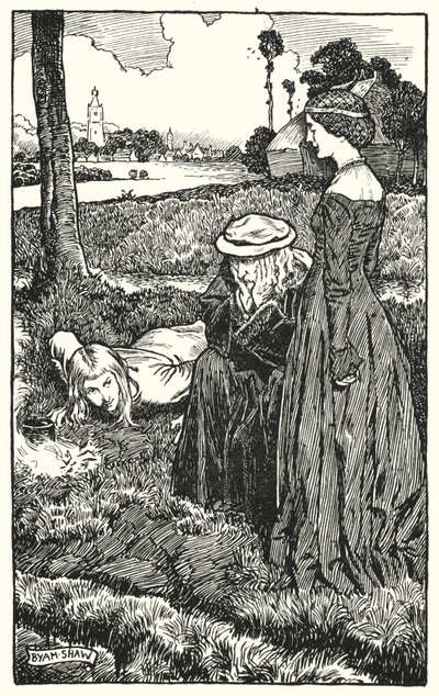 Illustration für The Cloister and The Hearth von Charles Reade von Byam (after) Shaw