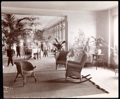 Das Dach-Esszimmer im Vendome Hotel, 1903 von Byron Company