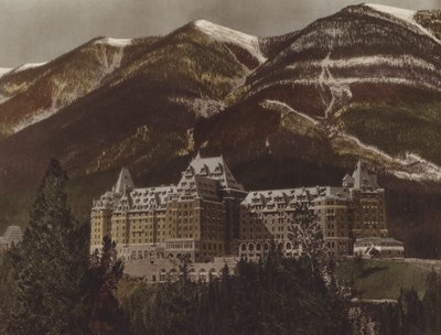 Banff Springs Hotel (Farbfoto) von Byron Hill Harmon