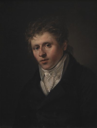 Porträt des Malers Johan Christian Dahl von C.A. Jensen