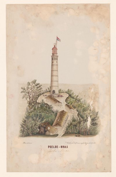Der neue Leuchtturm von Poeloe-Bras, Sumatra von C.D. Wulf (signed by artist)