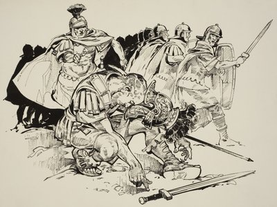 Tod von Kaiser Julian (331-63) von C.L. Doughty