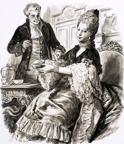 Josiah Wedgwood mit Königin Charlotte von C.L. Doughty