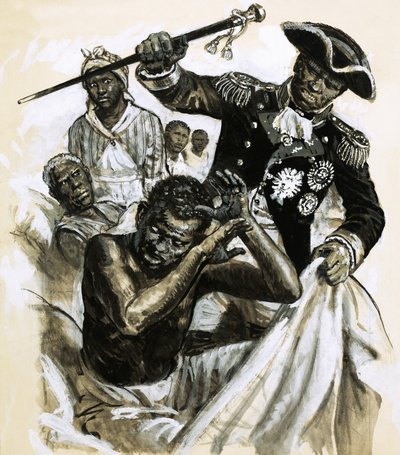 Unbekannter schwarzer Offizier schlägt einen anderen Mann von C.L. Doughty