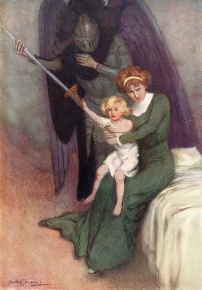 Frau und Krieg von C. Dudley (after) Tennant