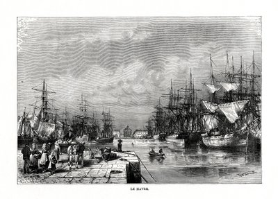 Le Havre, Normandie, Nordfrankreich, 1879 von C. Laplante