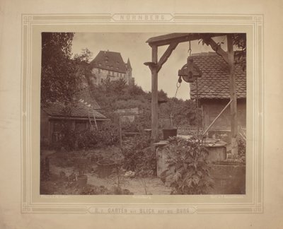 Heidelberg - Blick auf das Schloss vom Garten, ca. 1870 von C. M. Eckert