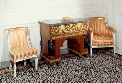 Büro der Kaiserin Josephine de Beauharnais (1763-1814) nach den Zeichnungen von Charles Percier und Pierre Fontaine. 1800 Versailles, Grand Trianon von C. and Fontaine P. Percier