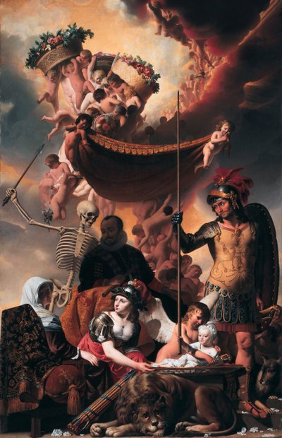 Allegorie der Geburt von Friedrich Heinrich von Oranien-Nassau von Caesar van Everdingen