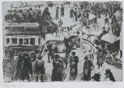 Place du Havre, Paris, ca. 1897 von Camille Jacob Pissarro