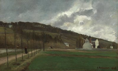 Die Ufer der Marne im Winter, 1866 von Camille Jacob Pissarro