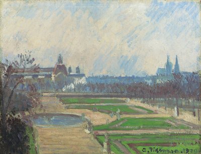 Die Tuilerien und der Louvre, 1900 von Camille Jacob Pissarro