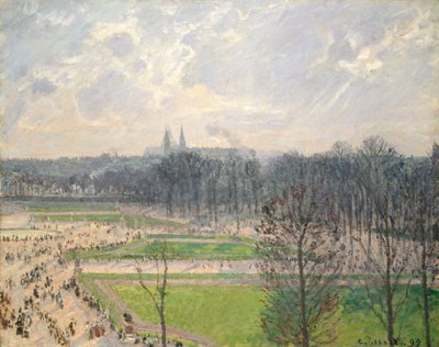 Der Garten der Tuilerien an einem Winternachmittag von Camille Jacob Pissarro