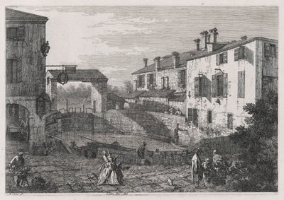 Le Porte Del Dolo, aus der Serie Vedute von Canaletto (Giovanni Antonio Canal)