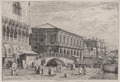 Das Gefängnis. V. (Venedig), aus der Serie Vedute (Ansichten) von Canaletto (Giovanni Antonio Canal)