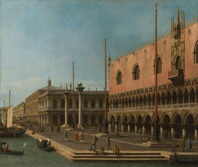 Canaletto - Capriccio-Ansicht des Molo und des Palazzo Ducale 1744 von Canaletto
