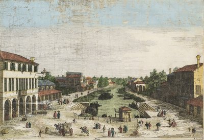 Canaletto Mestre koloriert von Canaletto