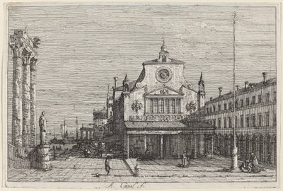 Imaginäre Ansicht von S. Giacomo di Rialto von Canaletto