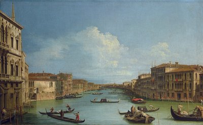 Der Canal Grande vom Palazzo Balbi in Richtung Rialto von Canaletto