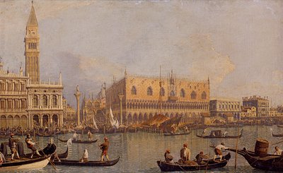 Ansicht des Dogenpalastes in Venedig von Canaletto
