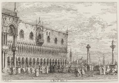 La Piera del Bando. V. [unten rechts], ca. 1735-1746 von Canaletto