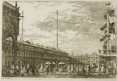 Le Procuratie niove e S. Ziminian V, aus Vedute von Canaletto