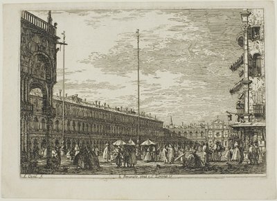 le Procuratie niove e S. Ziminian V., aus Vedute von Canaletto
