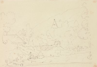 Skizze von Hütten in den Bäumen von Capt. Thomas Hastings