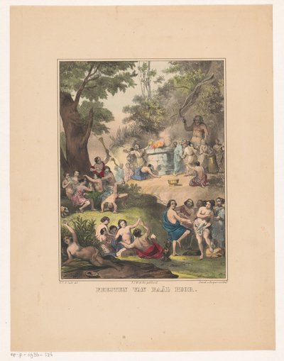 Anbetung des Baal von Peor von Carel Christiaan Antony Last