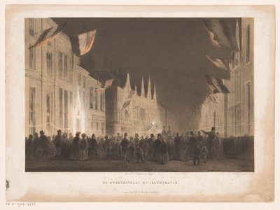 Bredestraat in Leiden beleuchtet von Carel Christiaan Antony Last