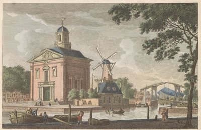 Engelse kerk te Rotterdam, ca. 1790 von Carel Frederik Bendorp (I)