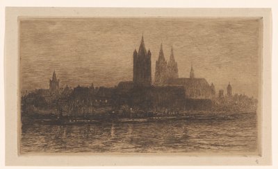 Ansicht von Köln bei Abend von Carel Nicolaas Storm van 