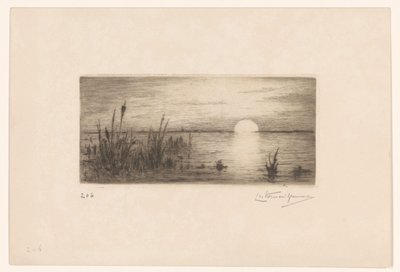 Sonnenuntergang von Carel Nicolaas Storm van 