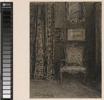Zimmerinterieur in der Rue du Trône 190 in Brüssel von Carel Nicolaas Storm van 