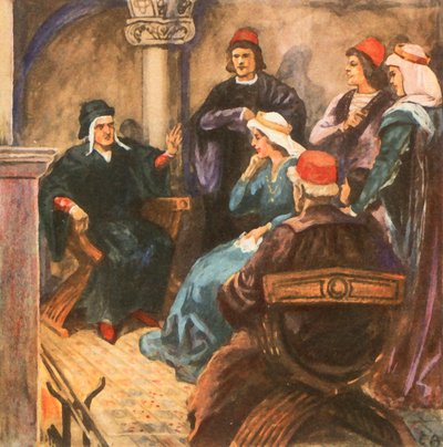 Dante am Hof von Verona von Carl Arriens