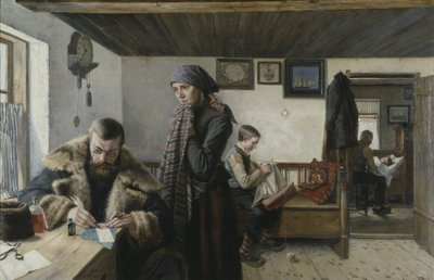 Der Arzt kommt, ca. 1900 von Carl Aspelin