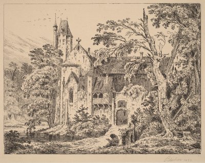 Das Kloster im Wald von Carl Blechen
