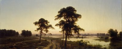 Schlesische Landschaft von Carl Friedrich Lessing