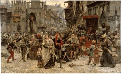 Valdemar Atterdag erpresst Visby, 1361 von Carl Gustaf Hellqvist
