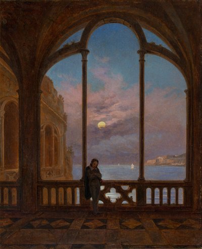 Erinnerung an Neapel (Mondnacht über dem Mittelmeer) von Carl Gustav Carus