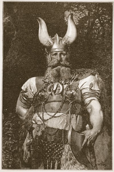 Ein Wikingerhäuptling, Illustration aus 