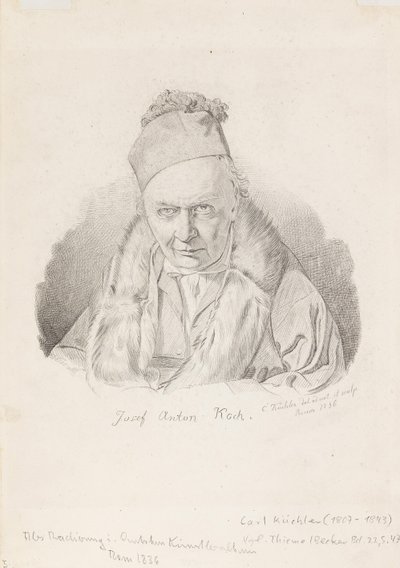 Porträt des Malers Joseph Anton Koch 1768-1839, 1836 von Carl Küchler