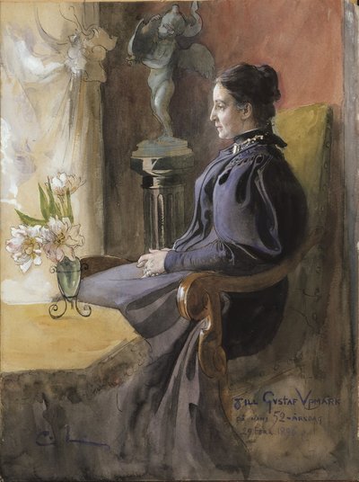 Eva Upmark, 1852-1944, geb. Kindstrand von Carl Larsson