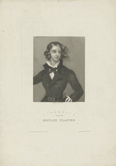 Porträt von Emilia Plater 1806-1831, ca. 1834 von Carl Mayer