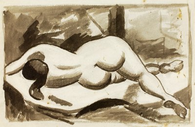 Liegender weiblicher Akt von Carl Newman