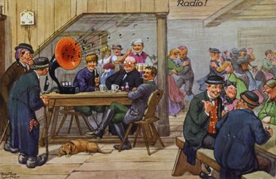 Komische Darstellungen des frühen Radios von Carl Robert Arthur Thiele