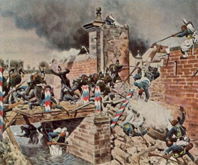 Sturm auf das Landauer Tor in Weißenburg, 4. August 1870 von Carl Rochling