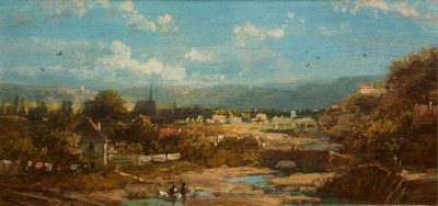 Bayerisches Städtchen von Carl Spitzweg